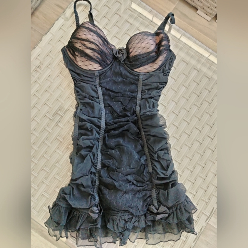 Vintage VS Sexy Little Things Ruched Slip Dress 36C ON SALE